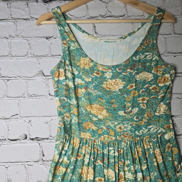 Peruvian Connection Jade Garden Tiered Sleeveless Pima Cotton Blend Size Small - Picture 4 of 11